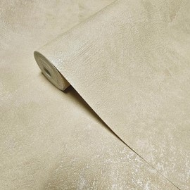 Modern Buff Beige tan Camel Cream Industrial Faux Concrete Textured Wallpaper 3D