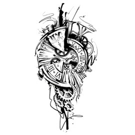 2 x Roman Numerals Tattoo Arm Tattoo Temporary Tattoo Fake Tattoos NAG-009