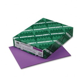 Wausau Paper : AstroBright Color Laser/Inkjet Paper, Planetary Purple, 24lb, Letter, 500 Sheets -:- Sold as 2 Packs of - 500 - / - Total of 1000 Each