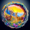 Wooden Puzzles for Adults - 3D Vision Deer Wooden Jigsaw