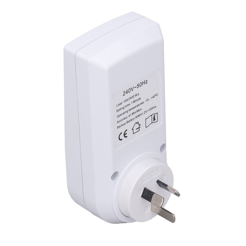 Timer Outlet, Intelligent Programmable Indoor Timed Power Switch, 600mAh Power