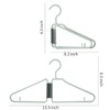 WRYLCYH 8 Pcs Foldable Hangers, Plastic Collapsible Hangers, Portable Folding