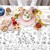 Xinvery 2 x Paper Tablecloth for Colouring Easter, Easter Tablecloth,