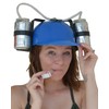 Fairly Odd Novelties Beer Soda Guzzler Helmet Drinking Party Hat,