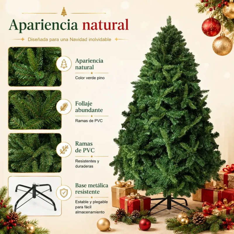 Nestor - Árbol De Navidad Clásico Color Verde De 2.40