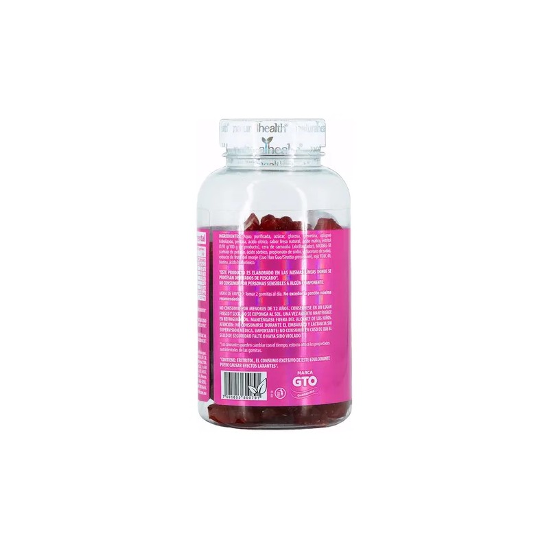 Colgeno Biotina cido Hialurnico 100 Gomitas Natural Healt Fresa