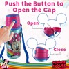 HOVUK 600ml Minnie Mouse Water Bottle with Carry Strap, Push