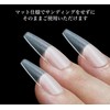 prendre PR-NAIL24C-01 Nail Tips, Clear, 300 Pieces, Matte, Transparent, 15