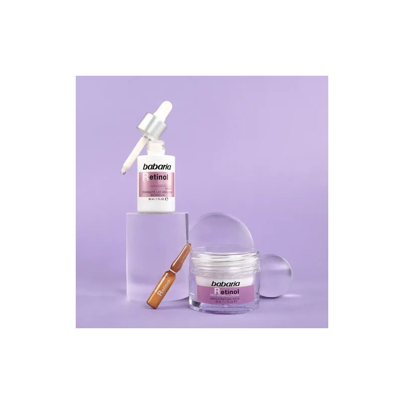 Babaria Sérum Facial Retinol Vegano Antiarrugas, Apto para Todo Tipo