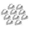 sourcing map 10Pcs Pipe Support Pipe Bracket Clamp for OD