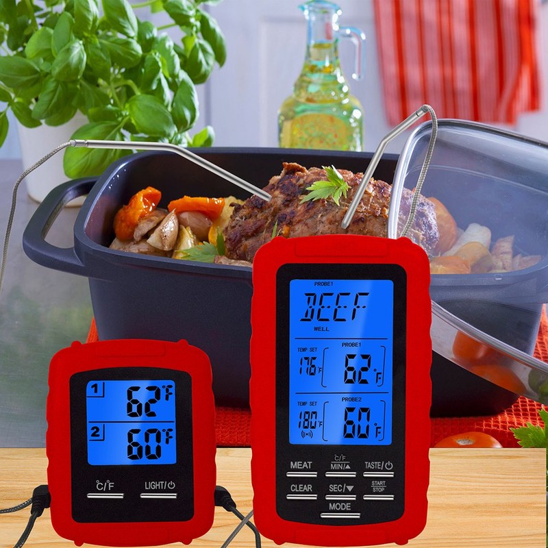 DollaTek Wireless Digital Meat Thermometer Remotely Monitored Food Temperature Measuring