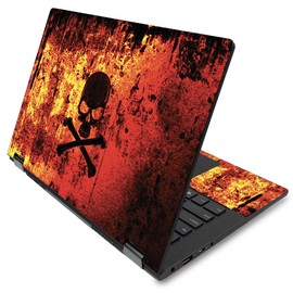 MightySkins Skin for Lenovo Flex 14" (2019 No Fingerprint Scanner) - Bio Skull | Protective, Durable, and Unique Vinyl Decal wrap Cover | Easy to Apply, Remove, and Change Styles | Made in The USA