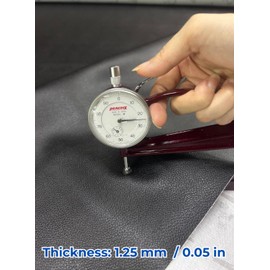 Faux Leather Upholstery Fabric - Quality Pebbled Pattern Leather for Chairs, Car Interior, Bags, & DIY Craft - 1.25 mm thk, 2 Yards of Fabric for Furniture Reupholster - Kintex, Light Gray