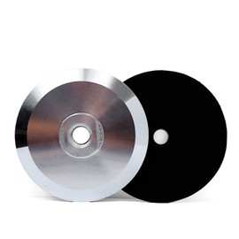 HOMESOM 5 Inch Aluminum Backer Pad Hook and Loop Backing Pad Backing Holder 5/8-11 Polish Wheel Holder Pad