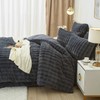 Luowei Winter Plush Bed Linen 200 x 200 cm Grey