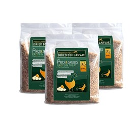 PROILGRUBS 3.5oz/7oz/10.5oz/14oz/2 LBS Dried Black Soldier Fly Larvae Chicken Treats- Non-GMO-Dried Grubs For Chickens.Feed for Laying Hens,Ducks,Reptiles - Specification: 10.5 oz