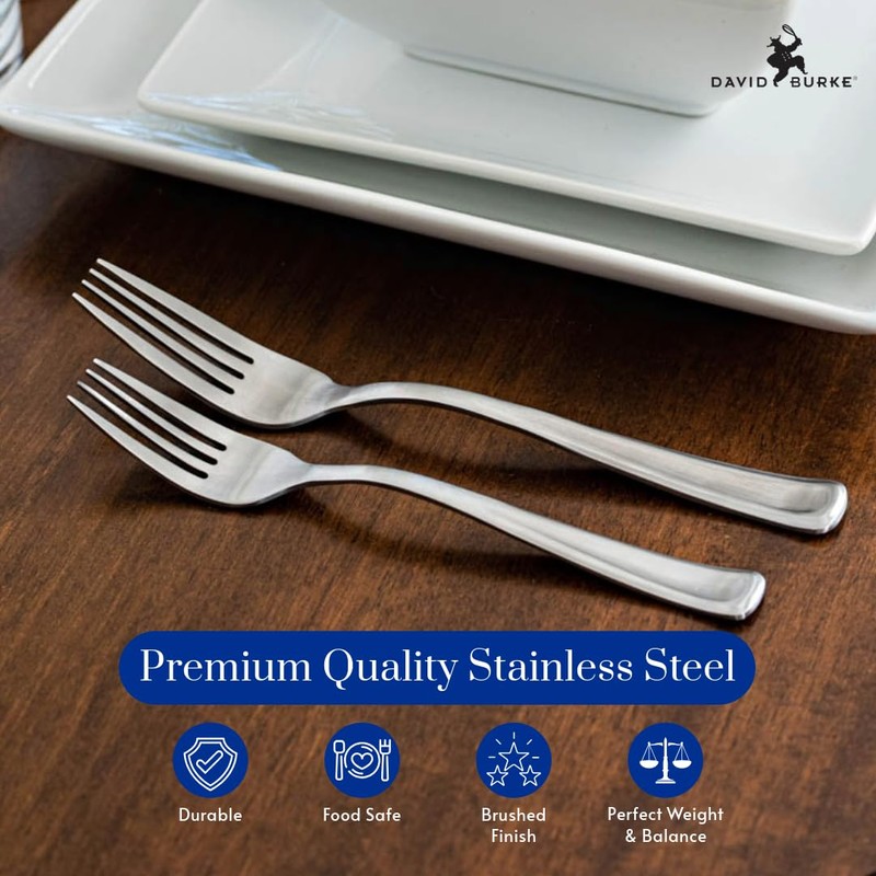 David Burke 20-Piece Avignon Flatware Set - Premium Stainless Steel