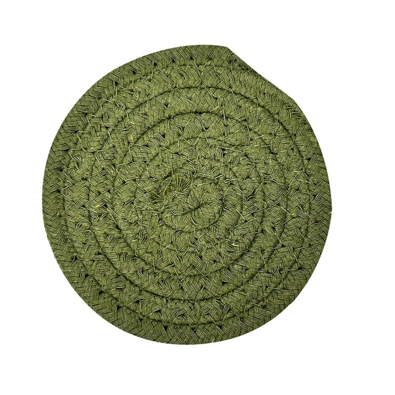 Cotton Woven Absorbent Coaster Set, 6pcs Bar Coasters, Woven Coasters