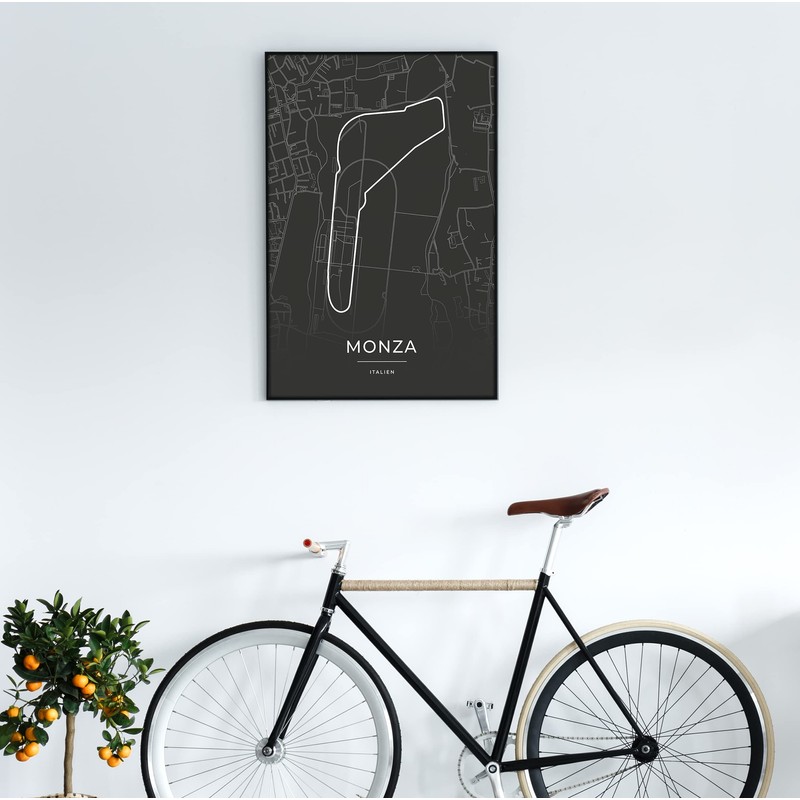 Vacentures Monza Racing Track Poster Gift for Motorsport Fans (21