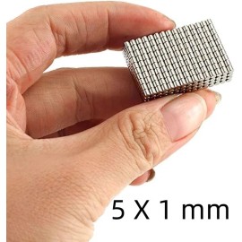100 Neodymium Magnets Round Disc N35 Super Strong Rare Earth 5mm X 1mm Fridge