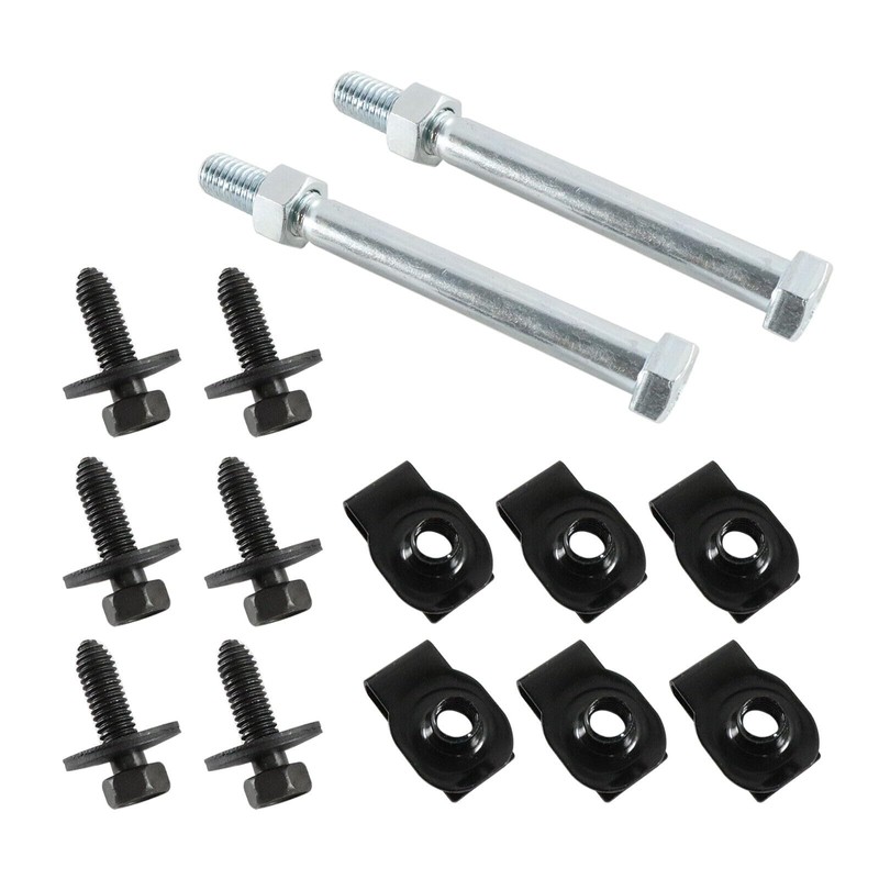 16Pcs Front Leaf Spring Bracket Mounting Kit with Eye Bolts