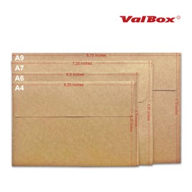 ValBox A9 Invitation Envelopes, 5.75 x 8.75 Inches, Brown Kraft Envelopes for Wedding Invitations, Greeting Cards, Announcements, with Self Adhesive Seal, 250 Count (5.75 x 8.75 Inches)