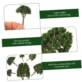 Cabilock 24pcs Plastic 1/64 Scale Farm Toys Sand Table Accessory Green Scenery Landscape Model