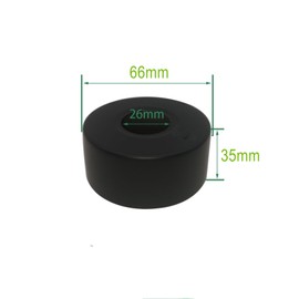 2 x Diameter 25 mm (3/4 Inch) Shower Fitting Rosette Black, Cover Rosette Black, Pipe Cover, Rosette Tap, Rosette for Shower Taps, Taps, Radiator (Black, 66 x 35)