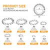 qxayxa 330 Pcs External Tooth Star Lock Washers, Stainless Steel