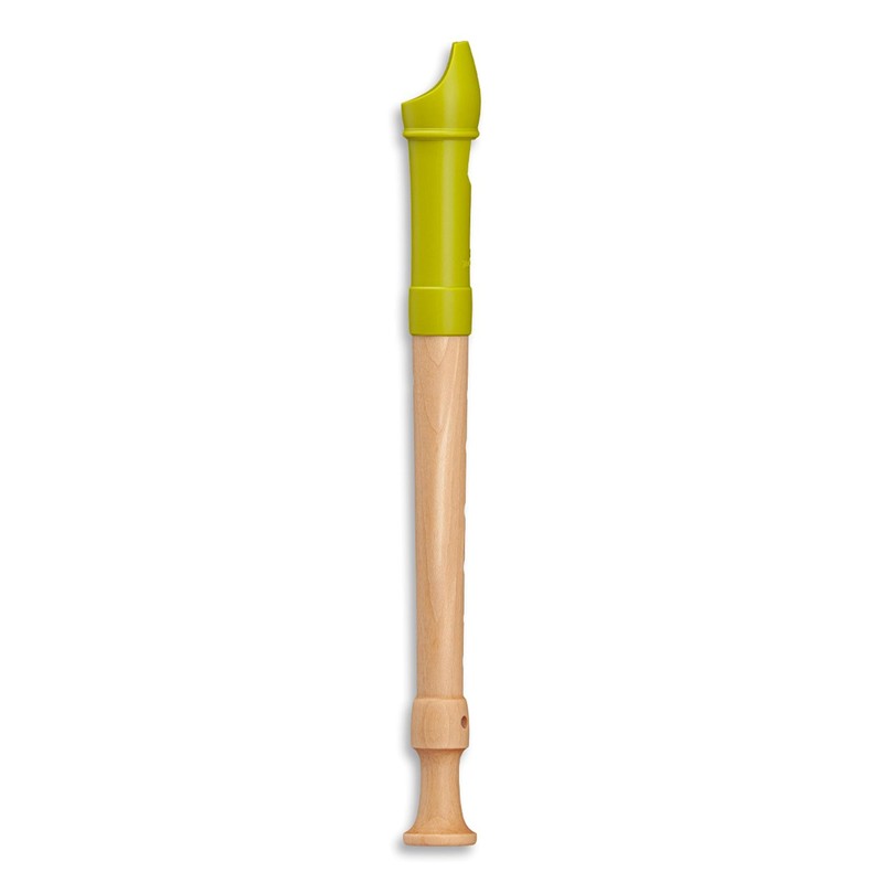 Mollenhauer 17311 Fipple Soprano Recorder, Lere, Apple Green, German Single