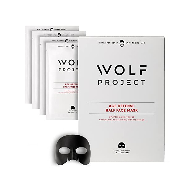 Wolf Project Anti-Age Face Mask - Reduce Wrinkles, Boost Radiance, and Look Visibly Younger