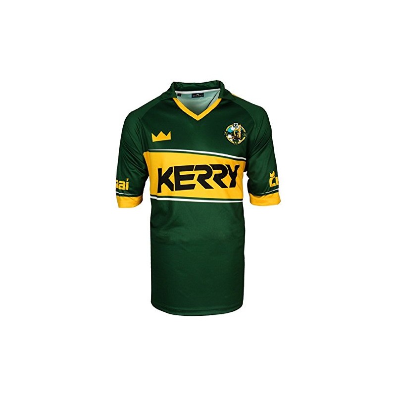 Dolmen Kerry Replica Gaelic Jersey (Medium), Green/Yellow