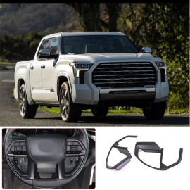 MODY ABS Matte Black Steering Wheel Button Cover Trim Frame For Toyota Tacoma 2024