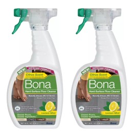 Bona 2 PACK Bona Hard-Surface Floor Cleaner with Lemon Mint, 22 oz