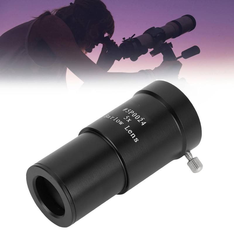 Generic Barlow Lens 5X, 1.25 Inch Telescope Accessory, Multi Layer