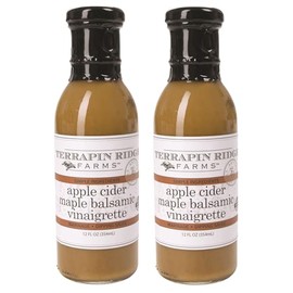 Terrapin Ridge Farms Apple Cider Maple Balsamic Vinaigrette Salad Dressing - Two 12 Fl Oz Bottles