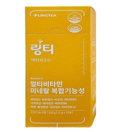 Sellerhub 링티 액티브3.0 멀티비타민 미네랄 복합기능성 11g x 10포 1박스(SH) (S46125923) Lingti Active 3.0 Multivitamin Mineral Complex Functional 11g x 10 Packs 1 Box (SH) (S46125923)
