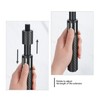 KONLLEN Threaded Carbon Fiber Pool Cue Extension with 3 Bumpers