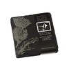 Just Slate JS/C/S4/T Coasters, Thistle, Set of 4, Black