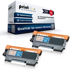 Print-Klex Alternative Toner Cartridges Compatible with Brother HL 2200Series HL 2215 HL 2220 HL 2230 HL 2240 HL 2240 D HL 2240 DR HL 2240L HL 2250 DN HL 2270 DW HL 2275 DW HL 2280 DW TN-2 Pack of 2