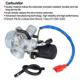Carburettor Scooter 2 Stroke, Carburettor, Garage Carburettor, Carburettor Replacement for 2-Stroke Dinli Atv 2001-2003 Quad Accessories
