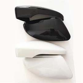 roadrivelite 1 Pair Car Side Wing Mirror Cover Cap Fit For VW Jetta Mk6 Passat B7 CC Beetle Scirocco Rear View Mirror Automotive Accessories Trim(Black)