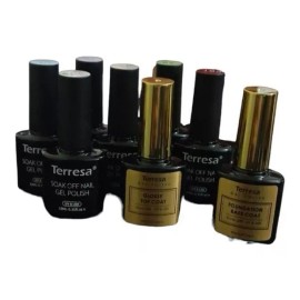 Terresa Gama Con 6 Gel Polish Mate Y Brillos + Base Y Top Para Uñas