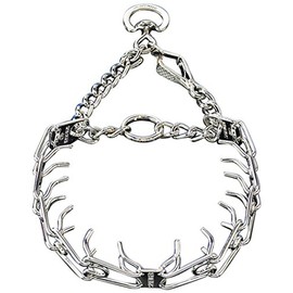 Herm Sprenger Chrome Plated Steel Training Prong Collar with Quick Release Snap for Dogs (23in (58cm) x 3.2mm)