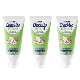 Lion Check-Up Kodomo Toothpaste, 60g (Apple), Set of 3