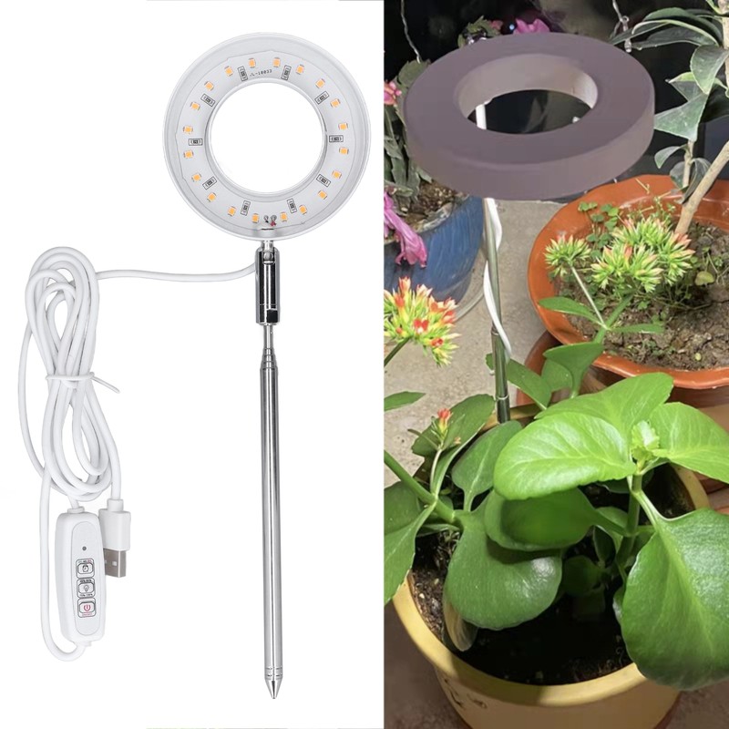 LED Plant Growing Lamp Full Spectrum Retractable Adjustable Brightness Plant