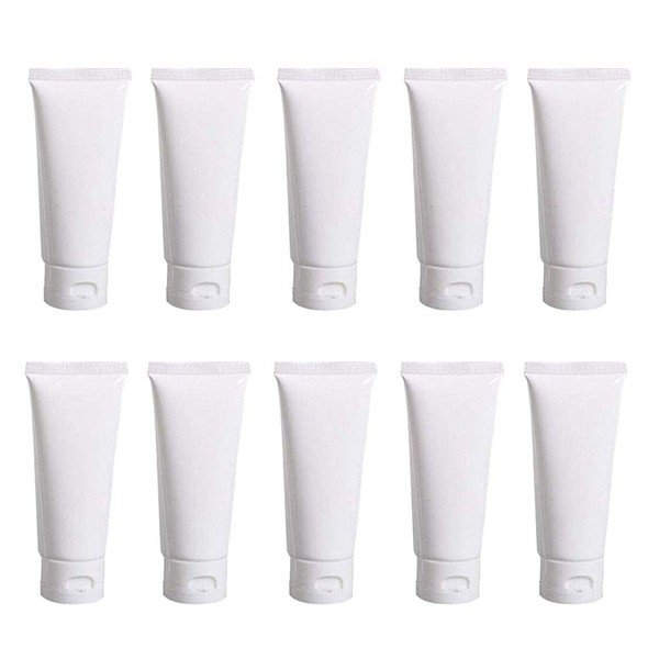 20PCS Plastic Empty Squeeze Cosmetic Soft Tubes Jars Refillable Cosmetic