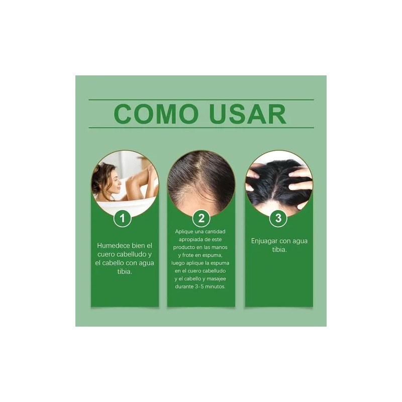 3pcs Champú De Aceite De Batana Con Extracto De Romero