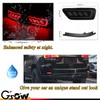 GSOWO 2 Pcs Red LED Rear Bumper Reflector Lights for