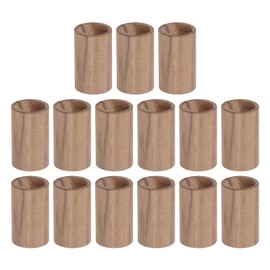 15pcs Essential Oil Car Diffuser Round Shape Simple Compact Walnut Material Aroma Diffuser for Daily Use